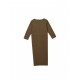 Brown Minimal Long Sleeve Dress / Pre-Owned